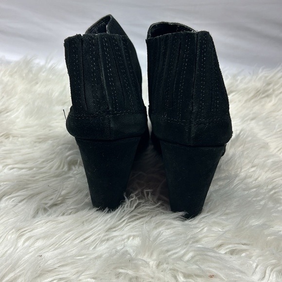Dolce Vita Suede Slip On Wedges in Black - Picture 5 of 6